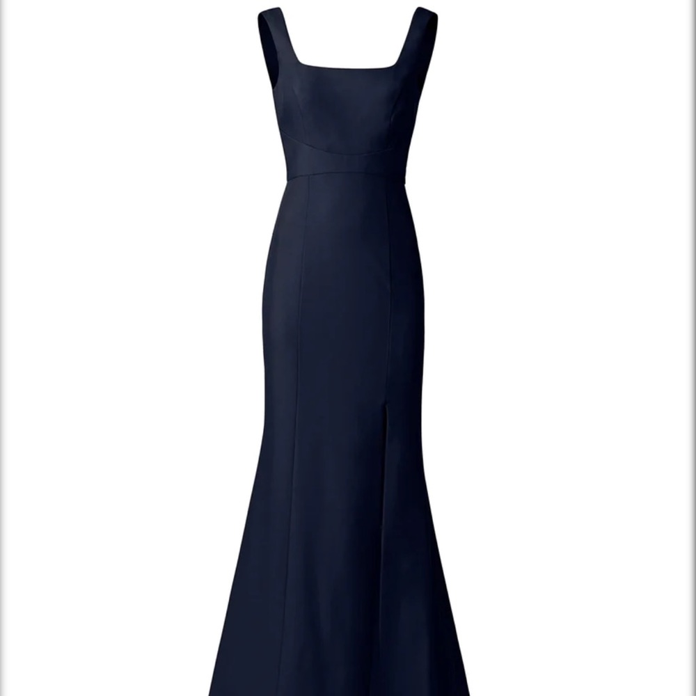 Amsale Bridesmaid Dress - James - Crepe - Navy